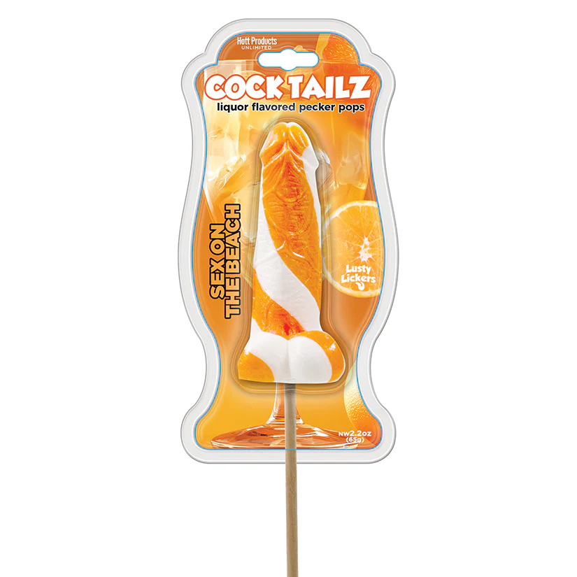 COCK TAILZ LIQUOR FLAVORED PECKER POPS SEX ON THE BEACH
