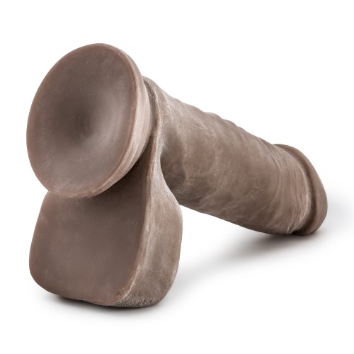 BLUSH  AUNATUREL 8" SENSAFEEL DILDO (CHOCOLTE)