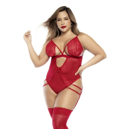 MAPALE RED TEDDY PLUS SIZE 1X/2X