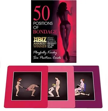 50 POSITIONS OF BONDAGE SEX CARDS
