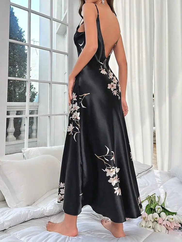 SATIN LONG DRESS 
