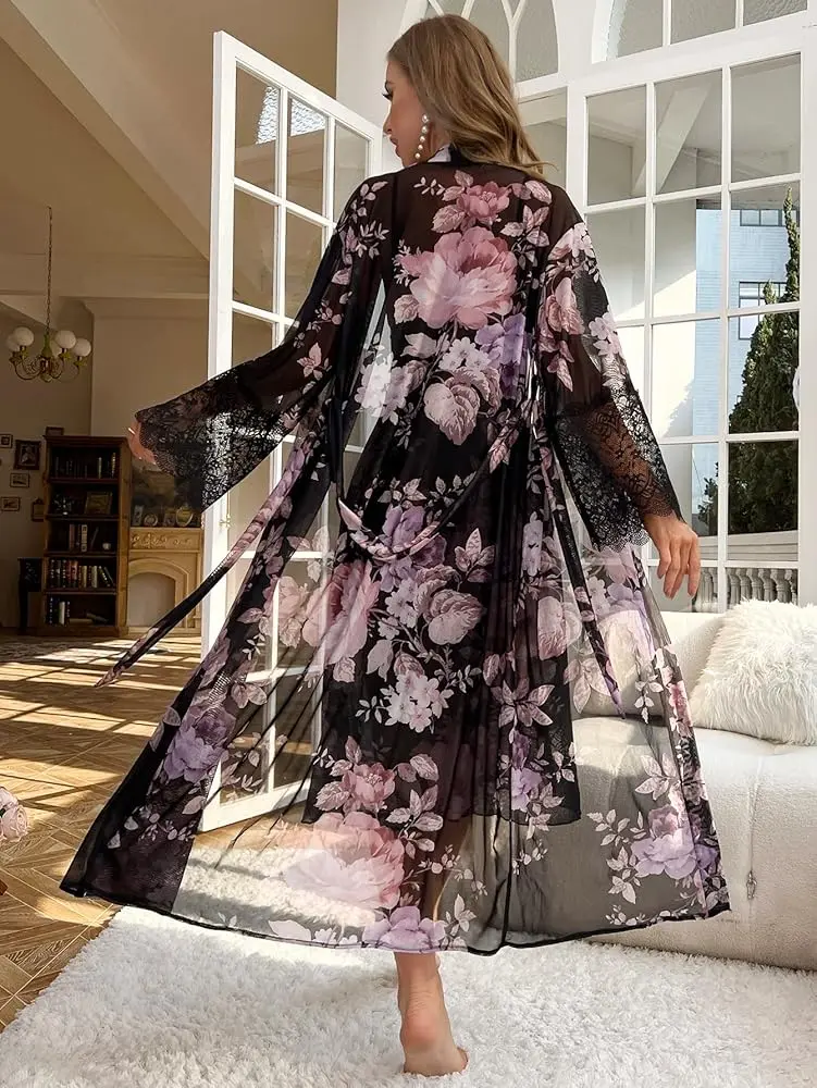 LONG MATCHING NIGHTY/ROBE SETS