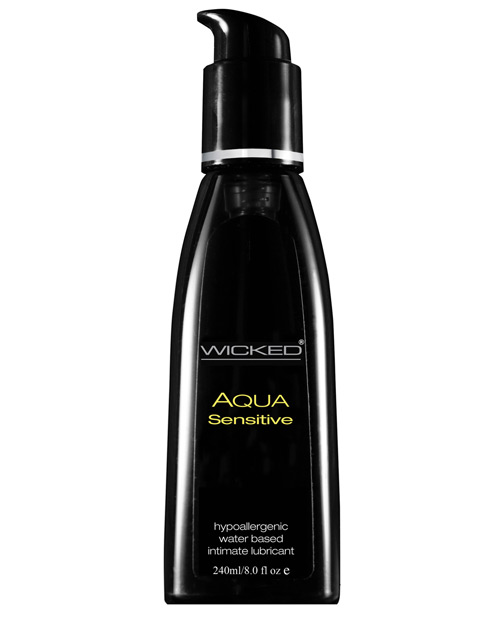 WICKED AQUA SENSITIVE WATER BASED LUB 8 OZ
