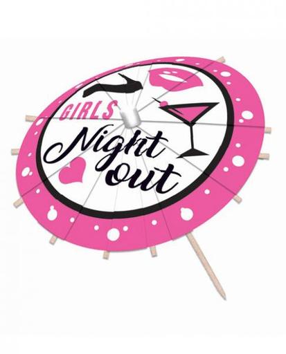 12 DRINKS UMBRELLAS GIRLS NIGHT OUT