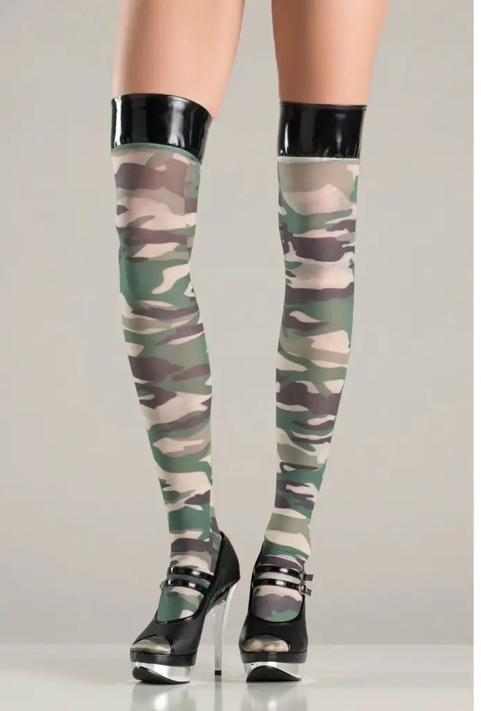 BEWICKED CAMOUFLAGE STOCKING 