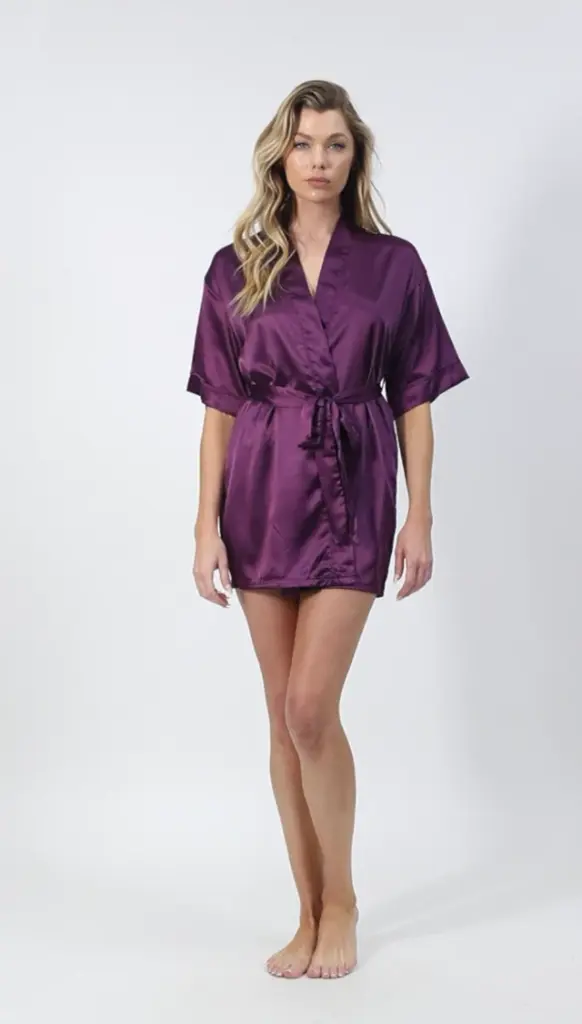 BEWICKED SATIN SHORT ROBES