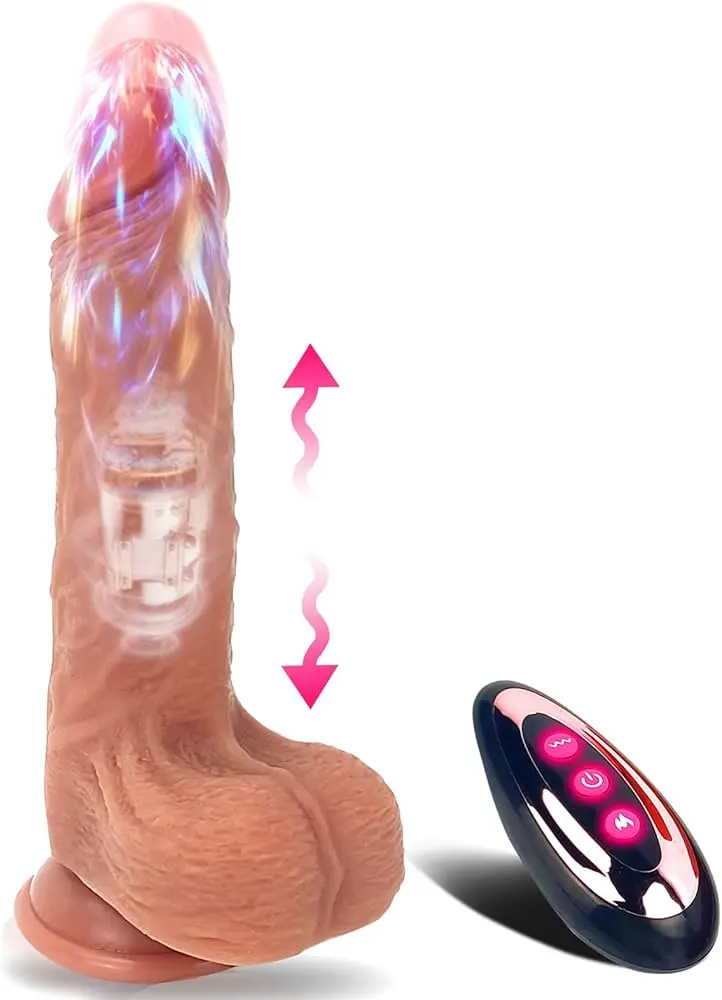 VIBRATING DILDO & REMOTE RECHARABLE 