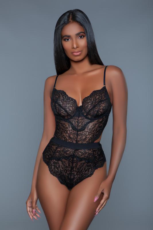 BE WICKED BETTANY LACE BODYSUIT (M)