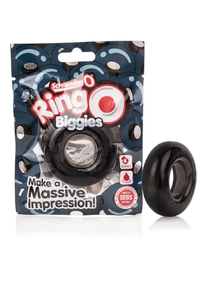 SCREAMING RING O BIGGIES BLACK