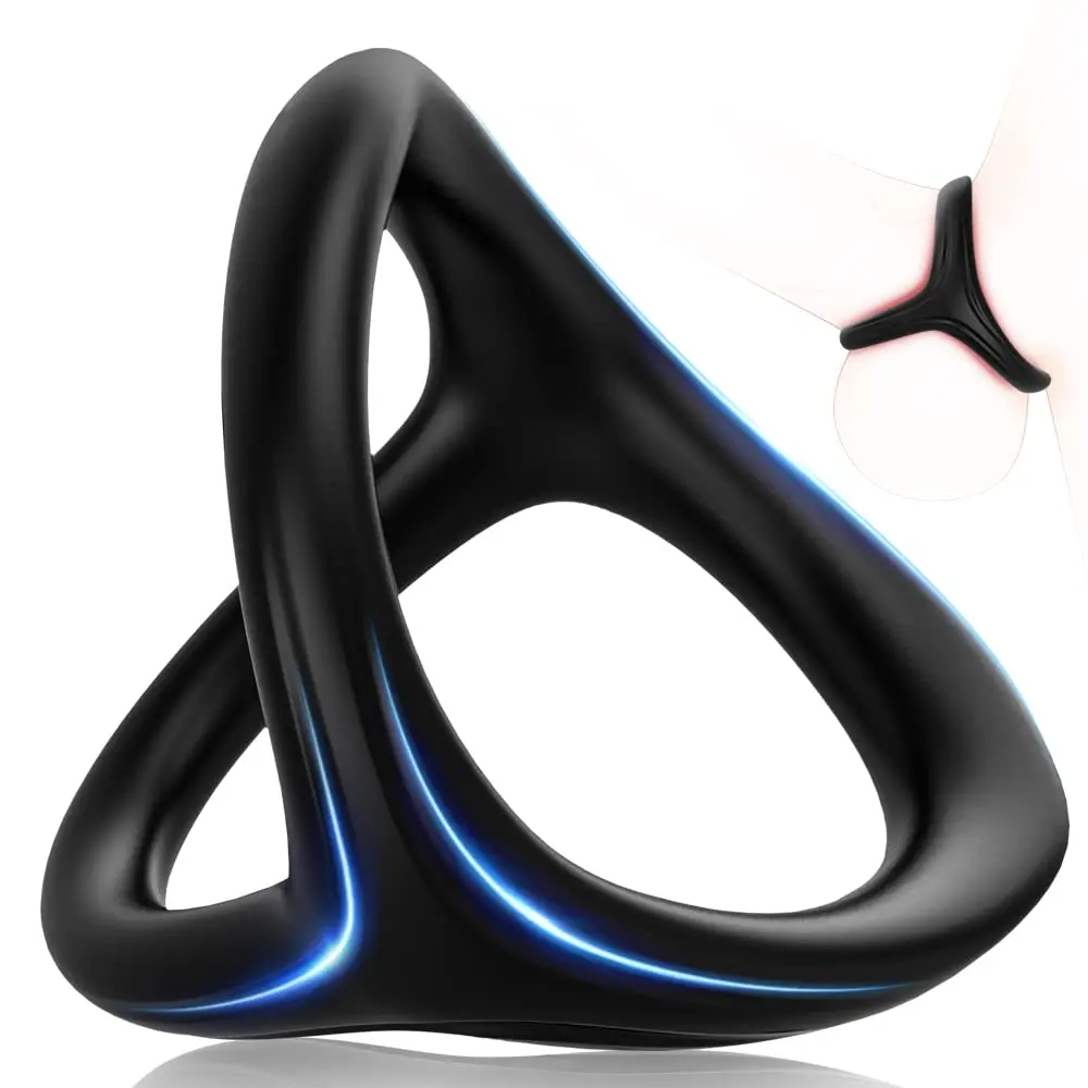 3WAY SILICONE COCK RING